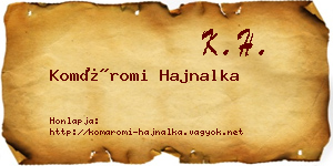 Komáromi Hajnalka névjegykártya